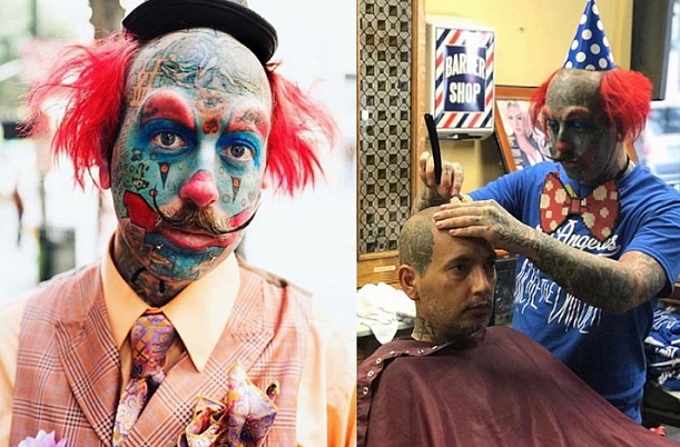 В США работает парикмахер-клоун