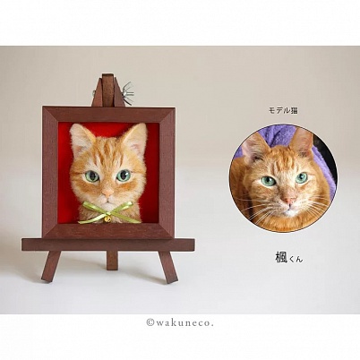 Японка создаёт 3D портреты кошек
