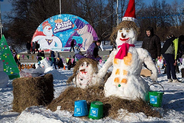 «Арт-битва снеговиков» в Москве